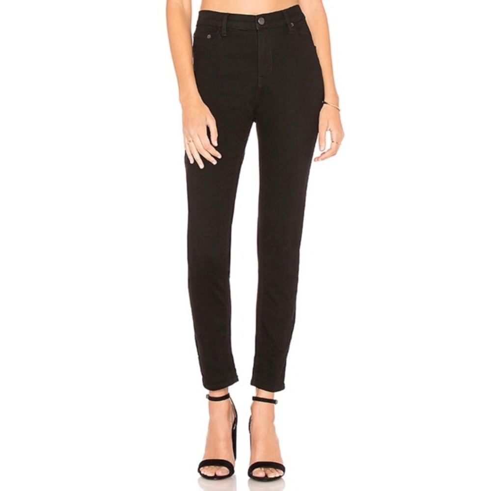 Free People | Black Skinny Jeans Hi Rise